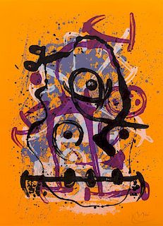 Joan Miro, (Spanish, 1893-1983), Chevauchee – Orange, 1969