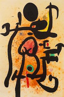 * Joan Miro, (Spanish, 1893-1983), Le Cracheur de Flammes, 1976