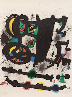 Joan Miro, (Spanish, 1893-1983), Exposicion Homenaje a Josep-Lluis Sert, 1972