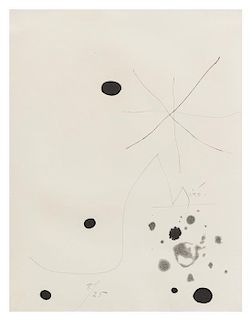 Joan Miro, (Spanish, 1893-1983), Sans le Soleil IX (from Heraclitus of Ephesus), 1965