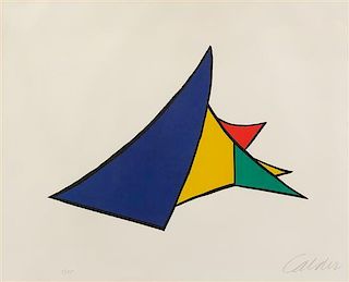 * Alexander Calder, (American, 1898-1976), Flamme interieure, 1973
