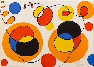 Alexander Calder, (American, 1898-1976), Ballons et cerfs-volants