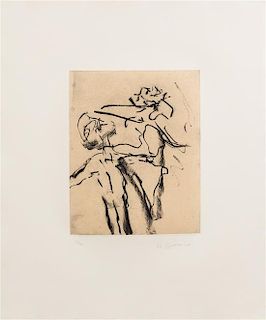 Willem de Kooning, (American, 1904-1997), Untitled (from Frank O'Hara)
