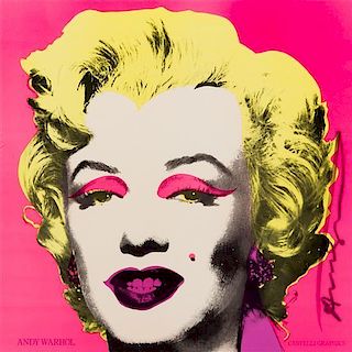 * Andy Warhol, (American, 1928-1987), Marilyn (Castelli Graphics invitation), 1981