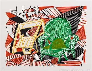 David Hockney, (English, b. 1937), Two Pembroke Studio Chairs, 1984