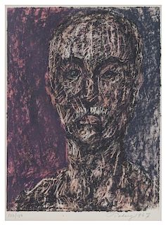Mark Tobey, (American, 1890-1976), Self Portrait, 1967