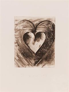 Jim Dine, (American, b. 1935), Nine Studies for Winter Dream, 1995 (a portfolio of 9 framed prints)