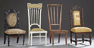 Group of Three French Chairs, c. 1880, consisting