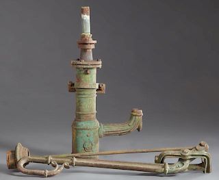 French Provincial Cast Iron Water Pump, 19th c., w