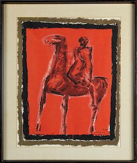 Marino Marini (1901-1980), "Horse and Rider," 1955