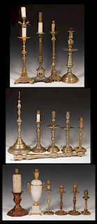 Group of Fifteen Pieces of French Lighting, 19th a