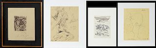 Noel Rockmore (1928-1995), "Egyptian Grid Drawing,