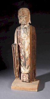 Large Japanese Wooden Figure of Buddha, 19th c., i