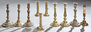 Group of Ten French Candlesticks, 19th and 20th c.
