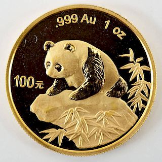 1999 100 Yaun 1 Oz .999 Gold Panda
