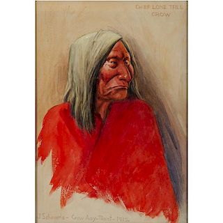 Joseph Scheuerle (American, 1873-1948) Watercolor on Paper