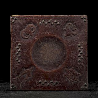 A Fine and Rare Tack-Decorated Western Sioux Tobacco Cutting Board