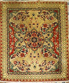 late 20th c Persian main carpet, 6' 3” x 7' 7”