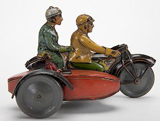 Antique Tin Litho Motorcycle