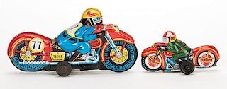 Two Racing Motorcycles