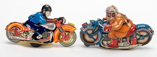 Two Vintage Motorcycle Toys