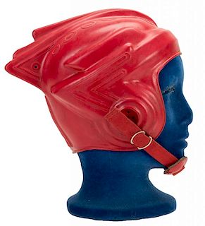 Buck Rogers Red Rubber Helmet