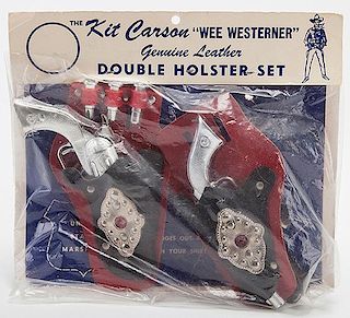 Kit Carson ñWee Westernerî Double Holster Cap Gun Set