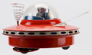 Cragstan Yoshiya Flying Saucer with Pilot