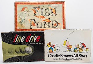 Group of Three Vintage Board Games