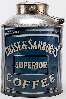 Chase & Sanborn's Superior Five Pound Coffee Tin