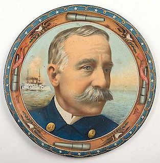 Admiral Dewey Portrait Tray