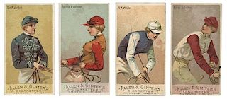 Ten N22 1888 Allen & Ginter's ñRacing Colors of the Worldî Cigarette Insert Cards