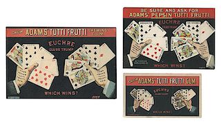 Three Adams' Tutti Frutti Trade Cards