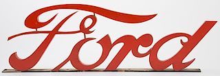 Ford Motor Cut Out Wood Sign