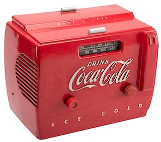 Original Coca-Cola Cooler Radio