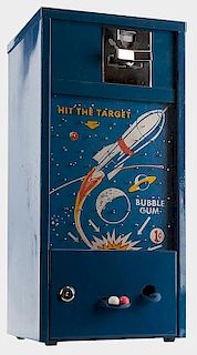 One Cent B&O Hit the Target Space-Themed Gumball Machine