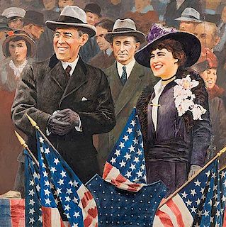President Woodrow Wilson and Mrs. Wilson