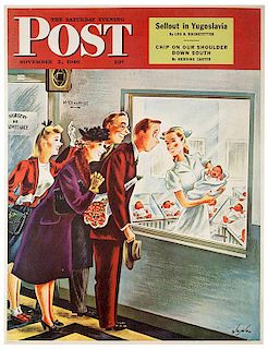 Saturday Evening Post Newsstand Poster