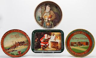 Collection of Brewery and Other Vintage Advertising Trays