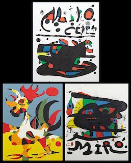 Joan Miro (1893-1983), "Two Original Posters," and
