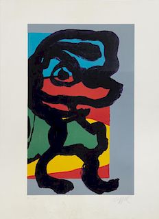 Karel Appel (1921-2006), "Composition," lithograph