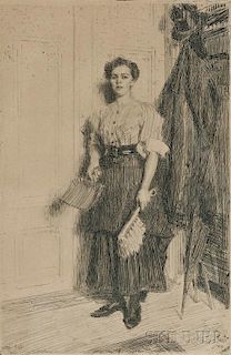 Anders Zorn (Swedish, 1860-1920)      The New Maid