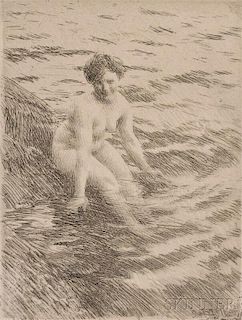 Anders Zorn (Swedish, 1860-1920)      Wet