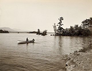 Henry Greenwood Peabody (American, 1855-1951)      Boating on Squam Lake