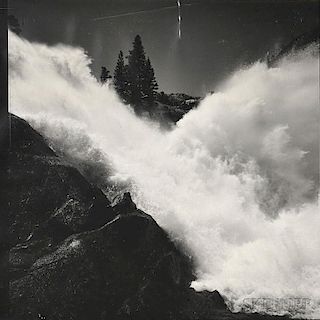 Ansel Adams (American, 1902-1984)      Waterwheel Falls, Yosemite National Park, California
