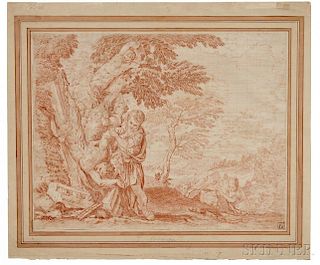 Attributed to François Joullain (French, 1697-1778)      Apollon Écorchant Marsyas