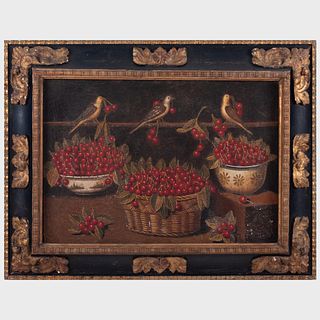 Attributed to Miguel Canals (1925-1995) and Studio: Cherries with Birds