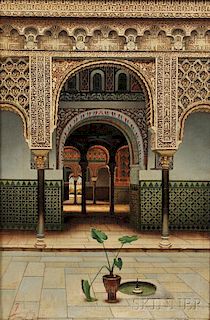 Fernando Liger Hidalgo (Spanish, 1880-1945)      The Alhambra
