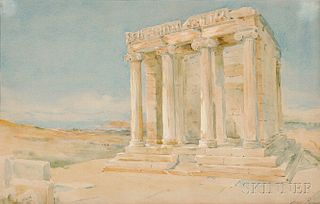 Henry Bacon (American, 1839-1912)      The Temple of Athena Nike, Athens