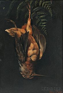 Alexander Pope (American, 1849-1924)      Hanging Woodcock with Fern